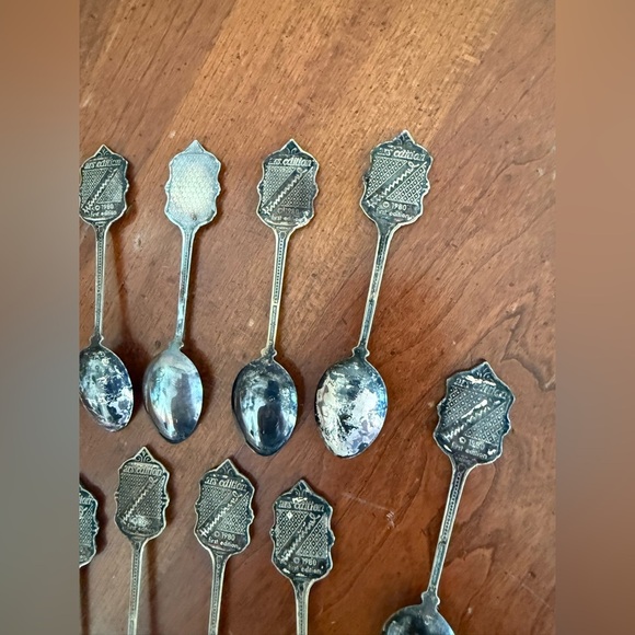 Vintage 1980 ARS First Edition Hummel Collector Spoons Lot of 13 Silverplate - Picture 9 of 10